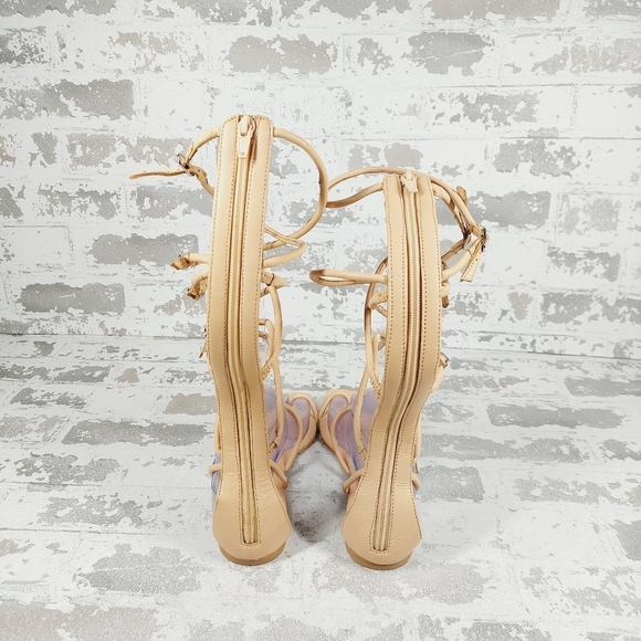 New Jeffrey Campbell Gladia Natural Gladiator Sandal H543 - Picture 6 of 11